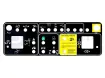 Pegatina, uso, caja de control