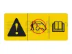 Decal, warning, comp access