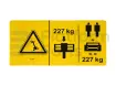 Decal, max capacity 227kg
