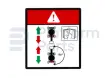 Decal, drive direction