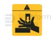 Decal, hand crushing