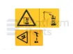 Decal, electrocution, hand crushing