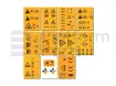 Decal kit, safety (symbols), scissor lift