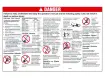 Decal, danger, general safety rules EN