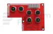 Electronic card, control box