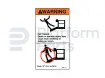 Decal, fall hazard