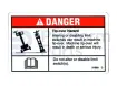 Decal, danger, do not alter switch