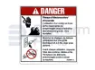 Decal, electrocution / fire hazard, French
