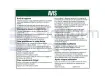 Decal, operating instructions, French