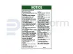 Decal, operating instructions