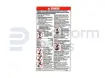 Decal, danger, general safety rules, French