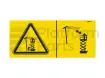Decal, high voltage, scissor lift