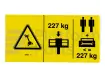 Decal, max capacity 227kg