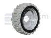 Non-marking tire + rim, foamed, LH