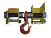Crane hook fork mounted