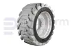 Non-marking tire + rim, foamed, RH