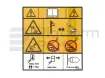 Pegatina, riesgo de invertir-electrocución