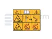Decal, tipping-high voltage danger
