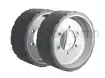Non-marking wheel 'steering' (set of 2)