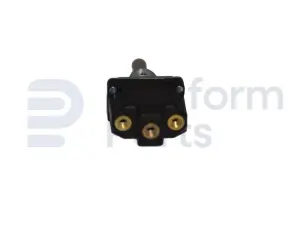 Toggle switch,  (ON)-OFF-(ON), SPDT