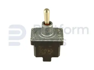 Toggle switch, (ON)-OFF-ON, DPDT