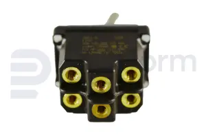 Toggle switch, (ON)-ON, DPDT