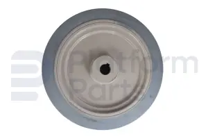 Non-marking traction wheel