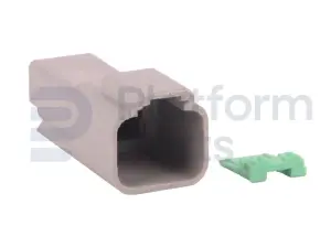 Connector plug, DT-series, 2 pin, female