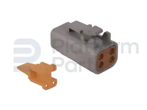 Steckverbinder, DTM-series, 4 pin, männlich