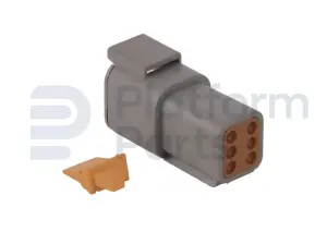 Verbindingsfiche, DTM-series, 6 pin, vrouwelijk