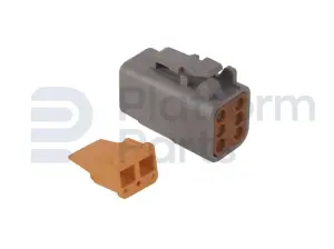 Steckverbinder, DTM-series, 6 pin, männlich