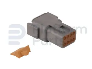 Verbindingsfiche, DTM-series, 8 pin, vrouwelijk