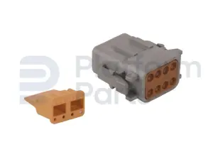 Steckverbinder, DTM-series, 8 pin, männlich