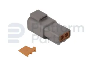 Verbindingsfiche, DTP-series, 2 pin, vrouwelijk