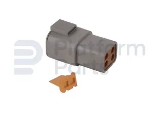 Verbindingsfiche, DTP-series, 4 pin, vrouwelijk