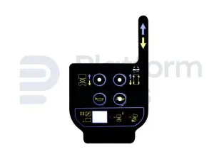 Decal, platform control panel