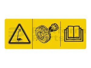 Decal, tip-over hazard
