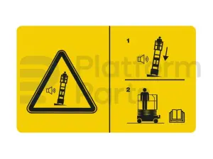 Decal, tilt alarm