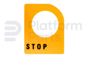 Pegatina, parada de emergencia, GR/GRC/GS PCON