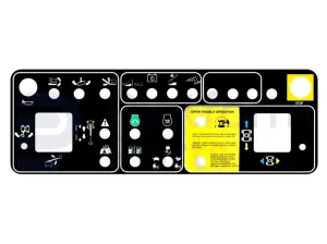 Pegatina, uso, caja de control