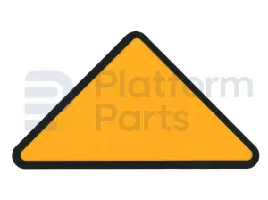 Decal, yellow triangle