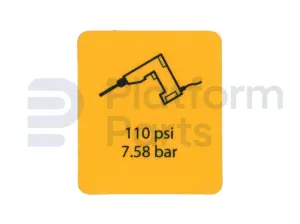 Decal, airline 110 PSI