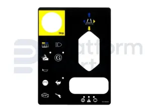 Pegatina, uso, caja de control