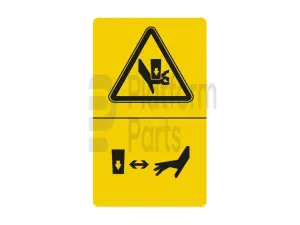 Decal, crushing hazard