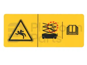 Decal, safety chock