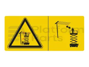 Decal, high voltage, scissor lift