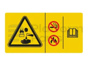 Decal, danger, battery safety