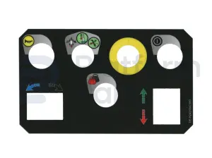 Decal, control, control box
