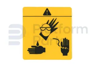Decal, protective clothing