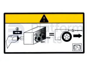 Decal, brake release